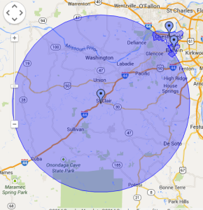 chapman big areas served